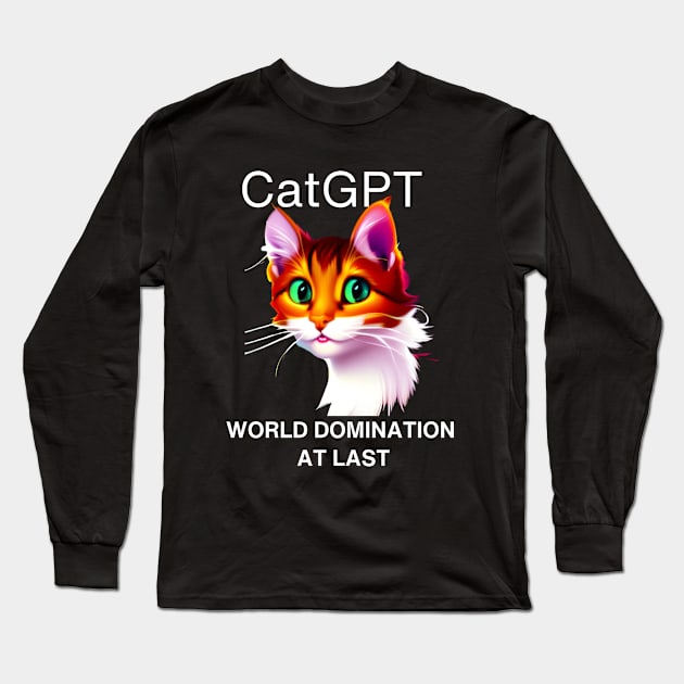 ChatGPT for your cat Long Sleeve T-Shirt by londonboy